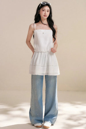 Tencel Lace Patchwork Dress