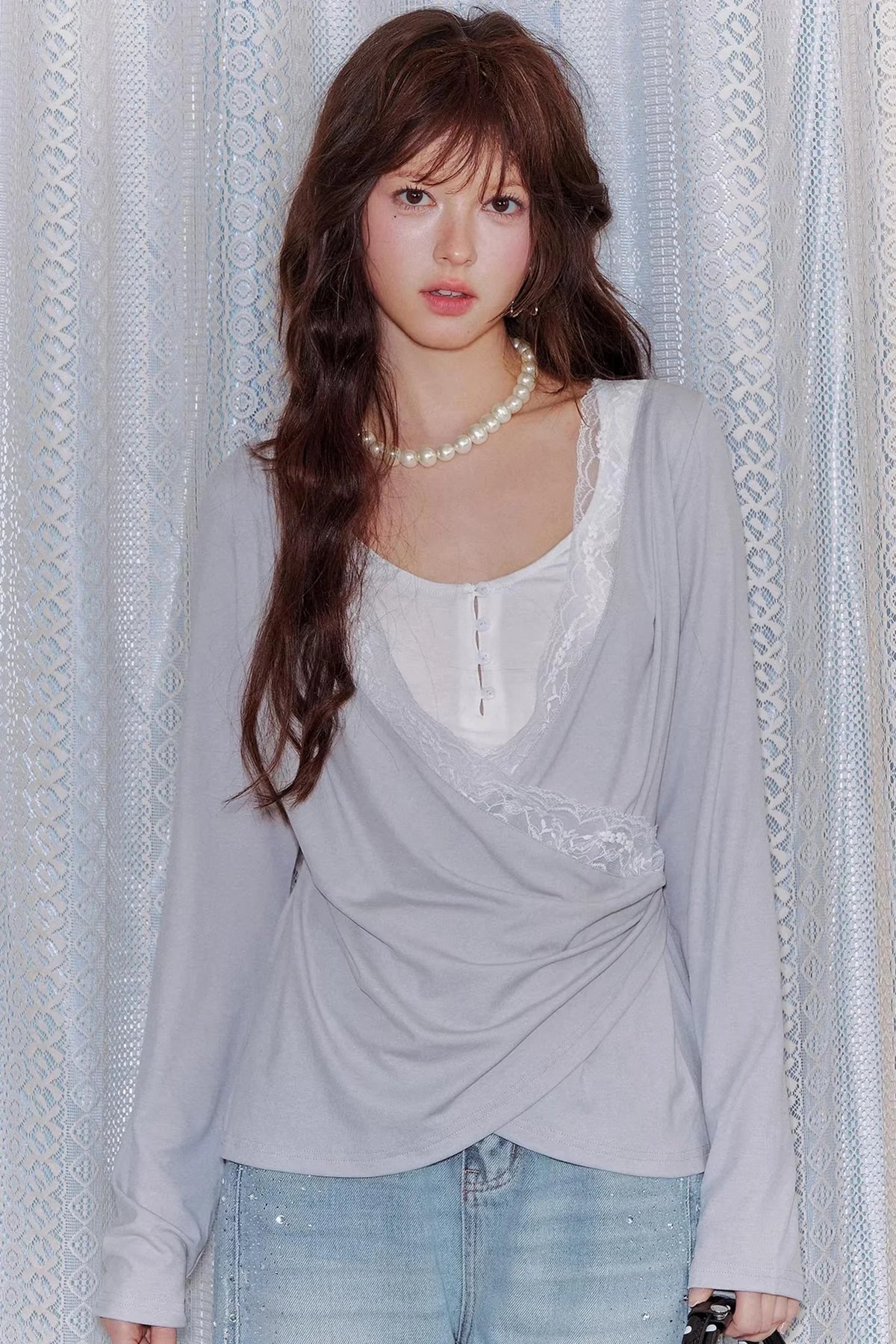 Tencel Lace Swing Top