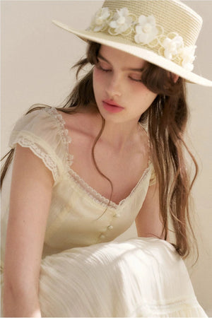 Tencel Lace Top and Skirt Set