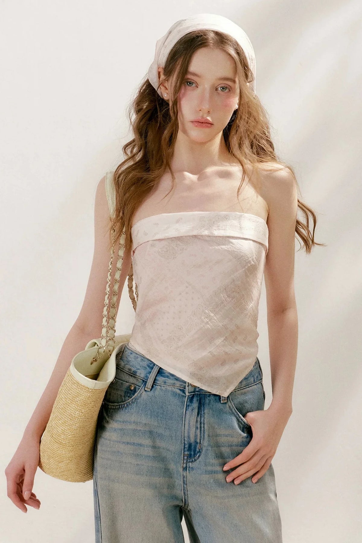 Tencel Linen Asymmetrical Top