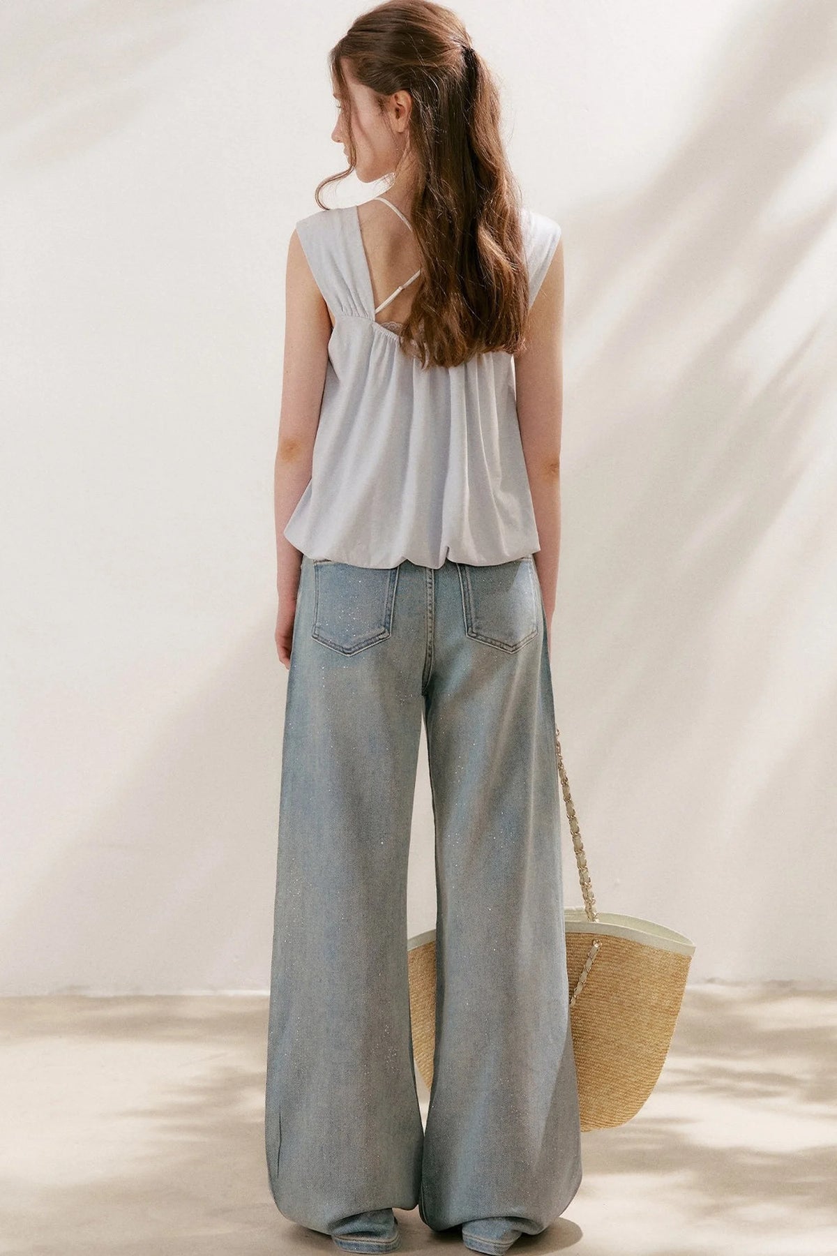 Tencel Linen Cotton Lace Camisole Top