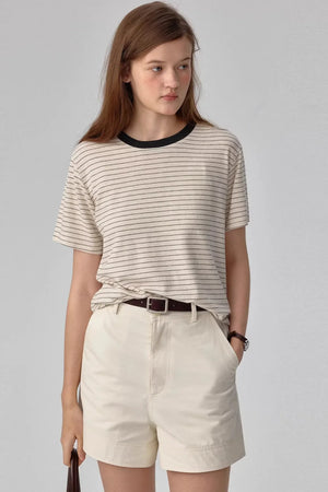 Tencel Linen Striped Top