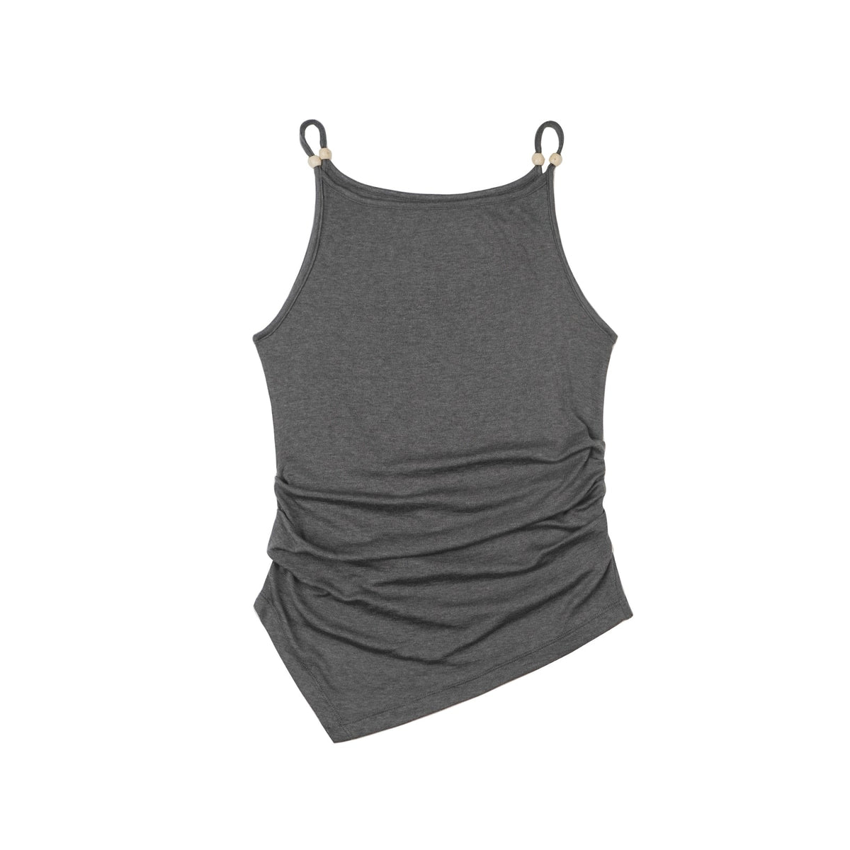 Tencel Pinch-Pleated Tank Top