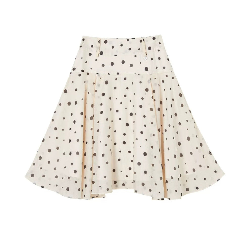 Tencel Polka Dot Skirt