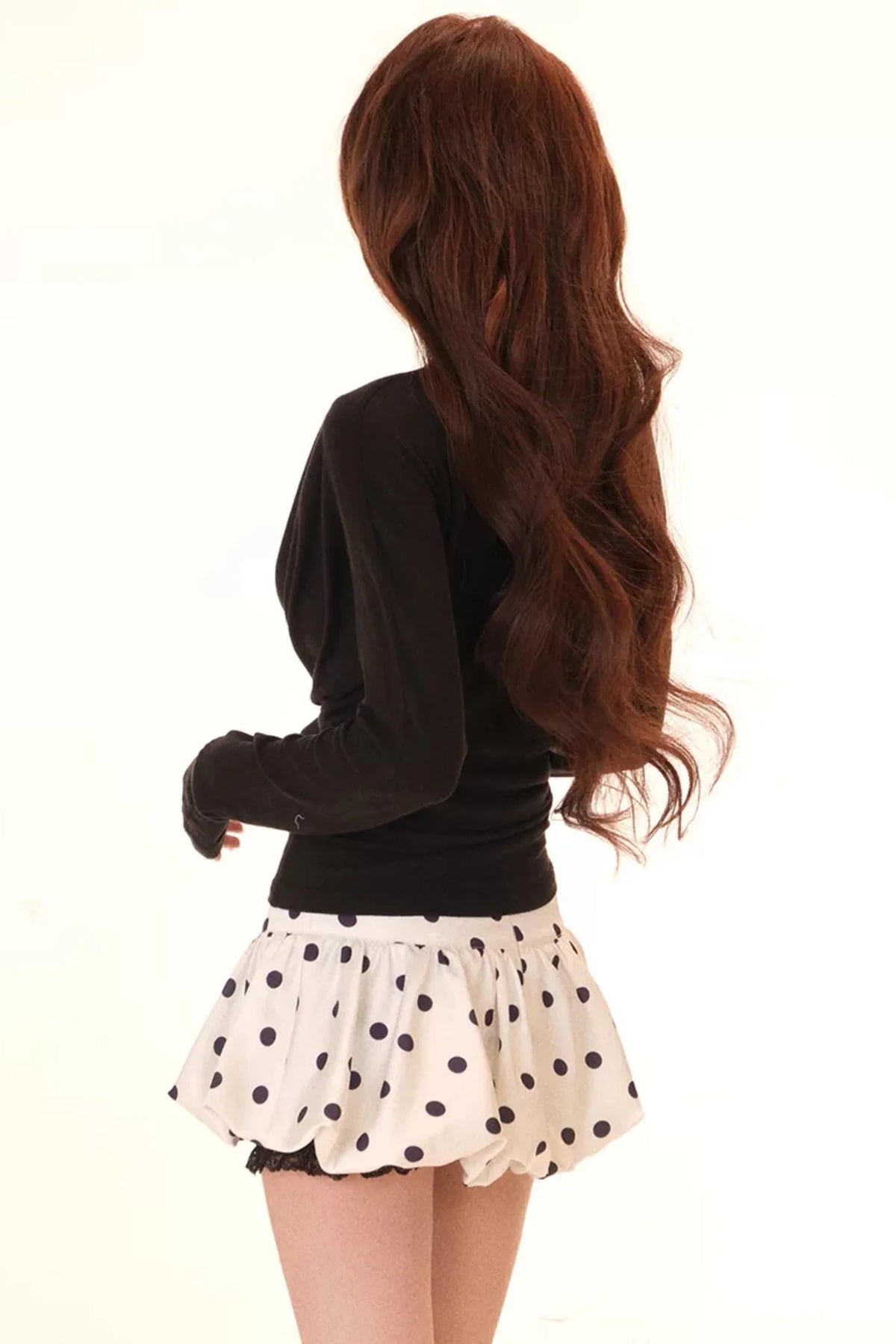 Tencel Satin Polka Dot 3-Piece Set-Up