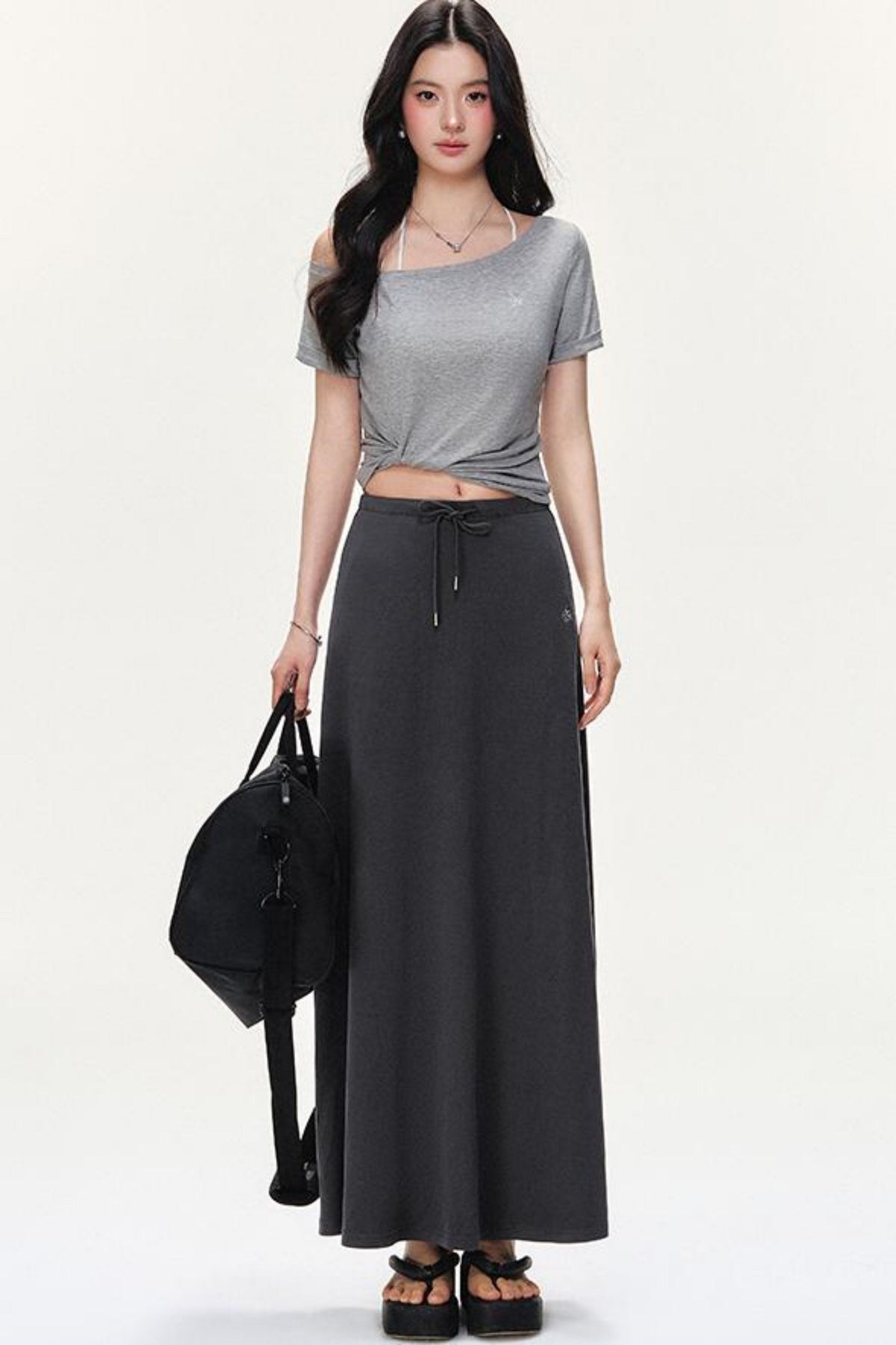Tencel Twisted Pleat Tee