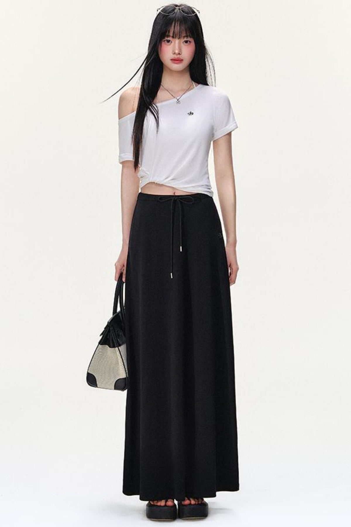 Tencel Twisted Pleat Tee