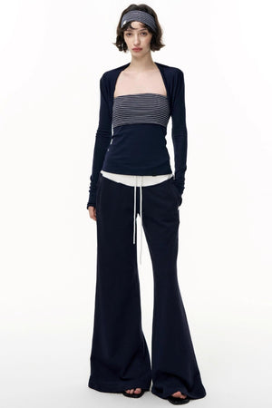Tencel Waist Long Dress Set-Up
