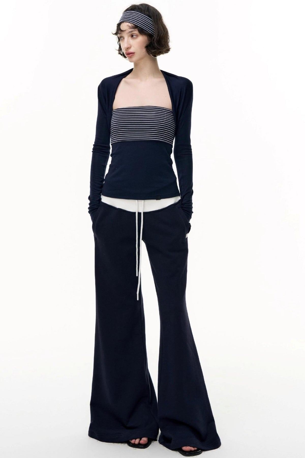 Tencel Waist Long Dress Set-Up