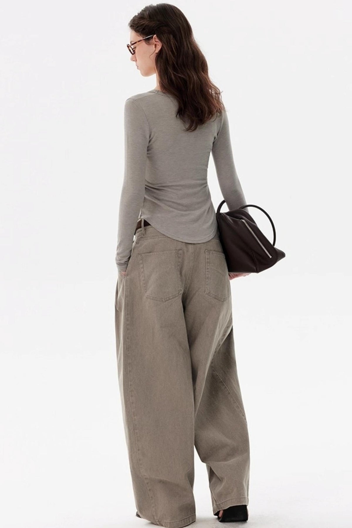 Tencel Wool Crew Neck Top