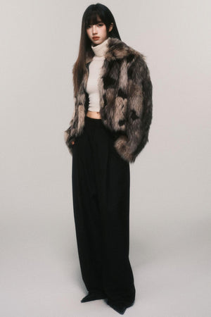 Tencel Wool High Rise Suit Pants