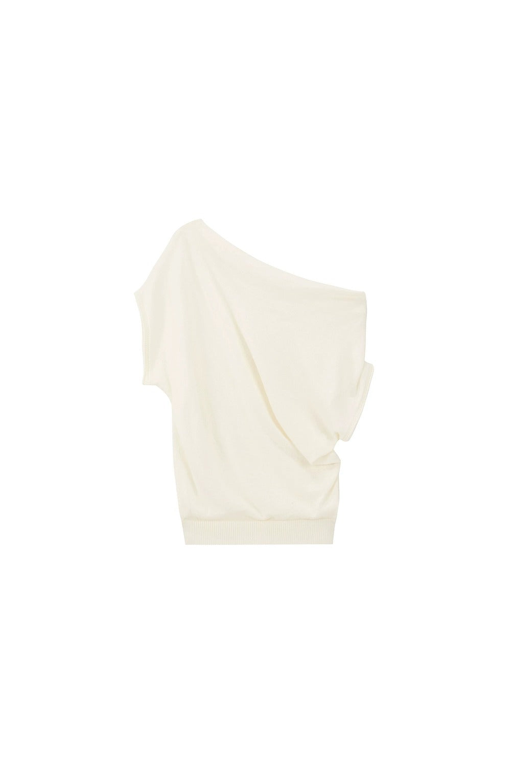 Tencel Wool Off-Shoulder Top