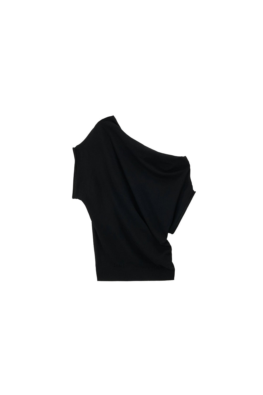 Tencel Wool Off-Shoulder Top