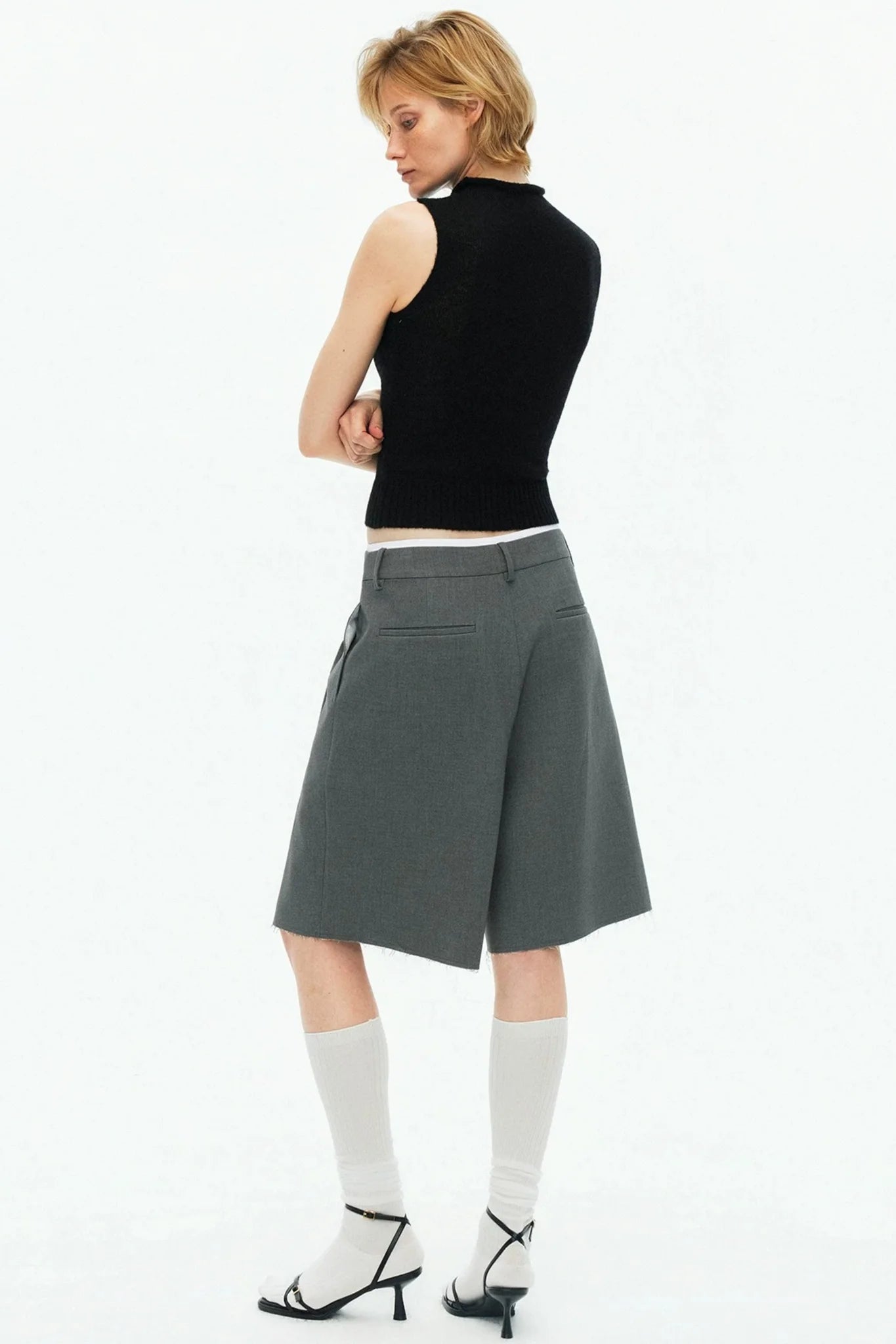 Tencel Wool Pleated Pants