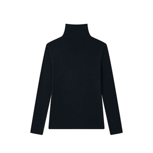 Tencel Wool Seamless Turtleneck Sweater