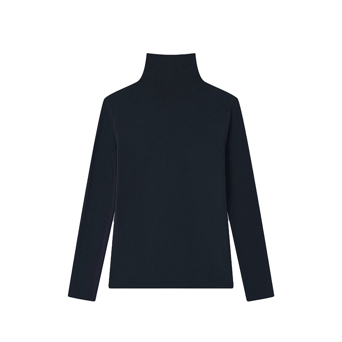 Tencel Wool Seamless Turtleneck Sweater
