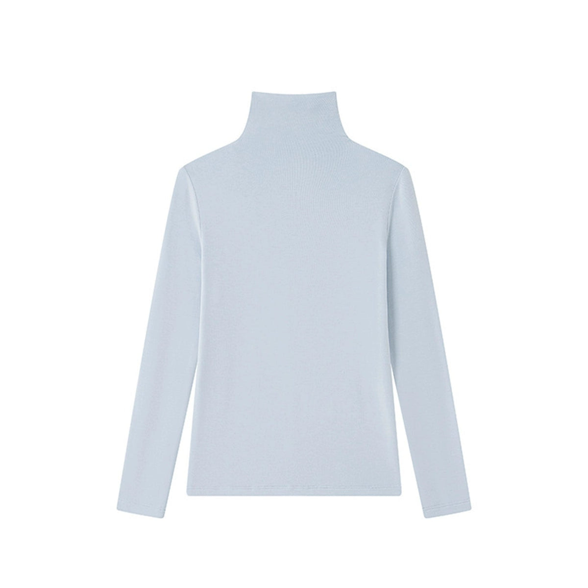 Tencel Wool Seamless Turtleneck Sweater