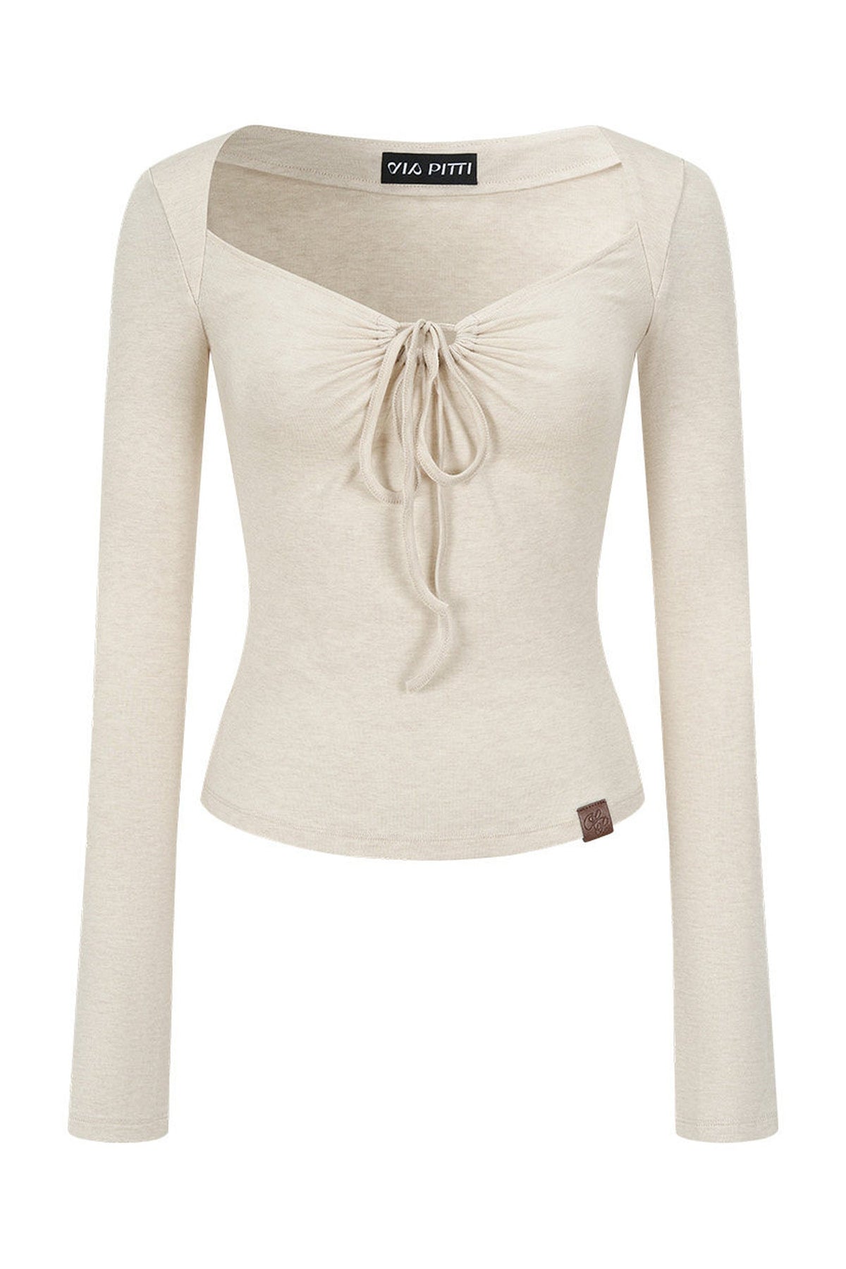 Tencel Wool U-Neck Top