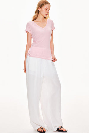 Tencel Wool V-Neck Top