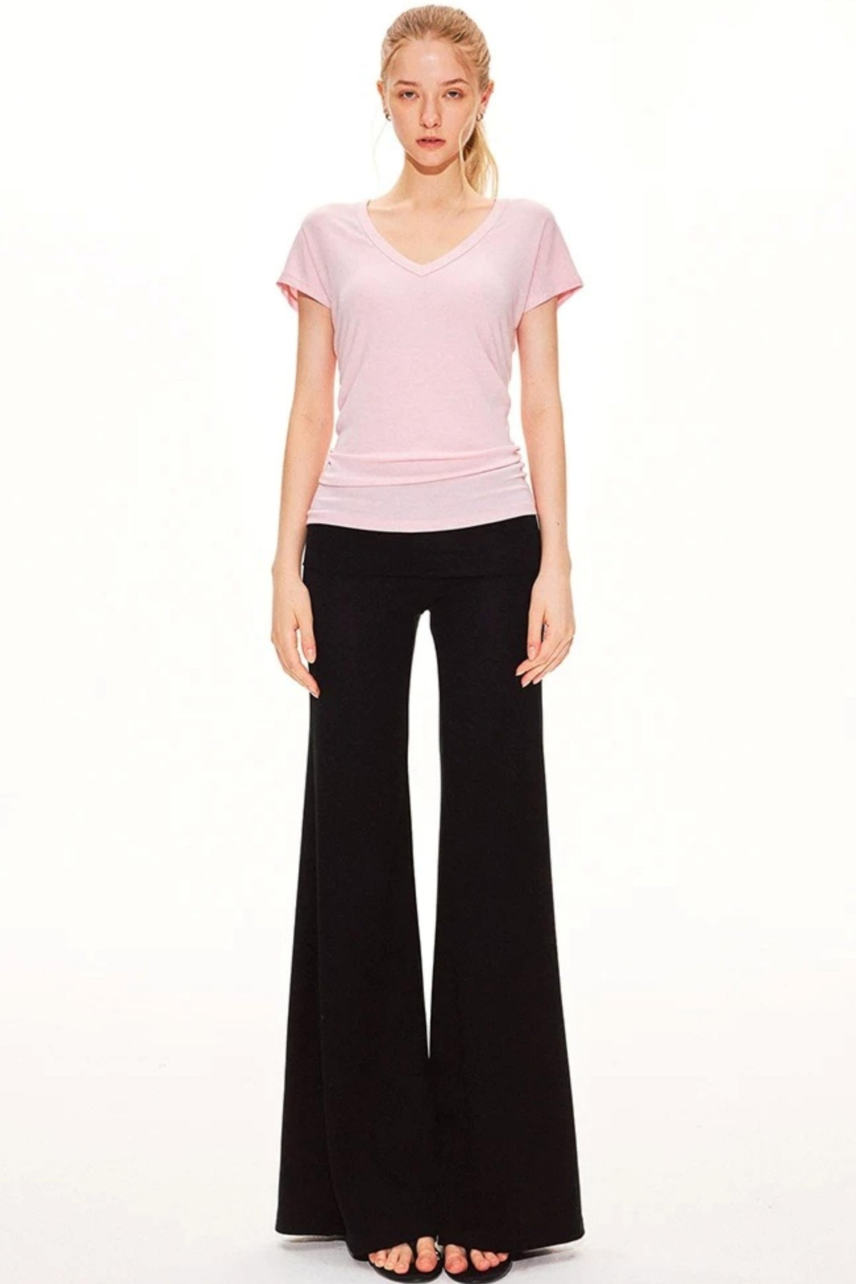 Tencel Wool V-Neck Top