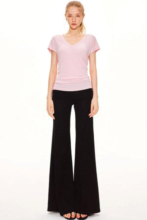 Tencel Wool V-Neck Top
