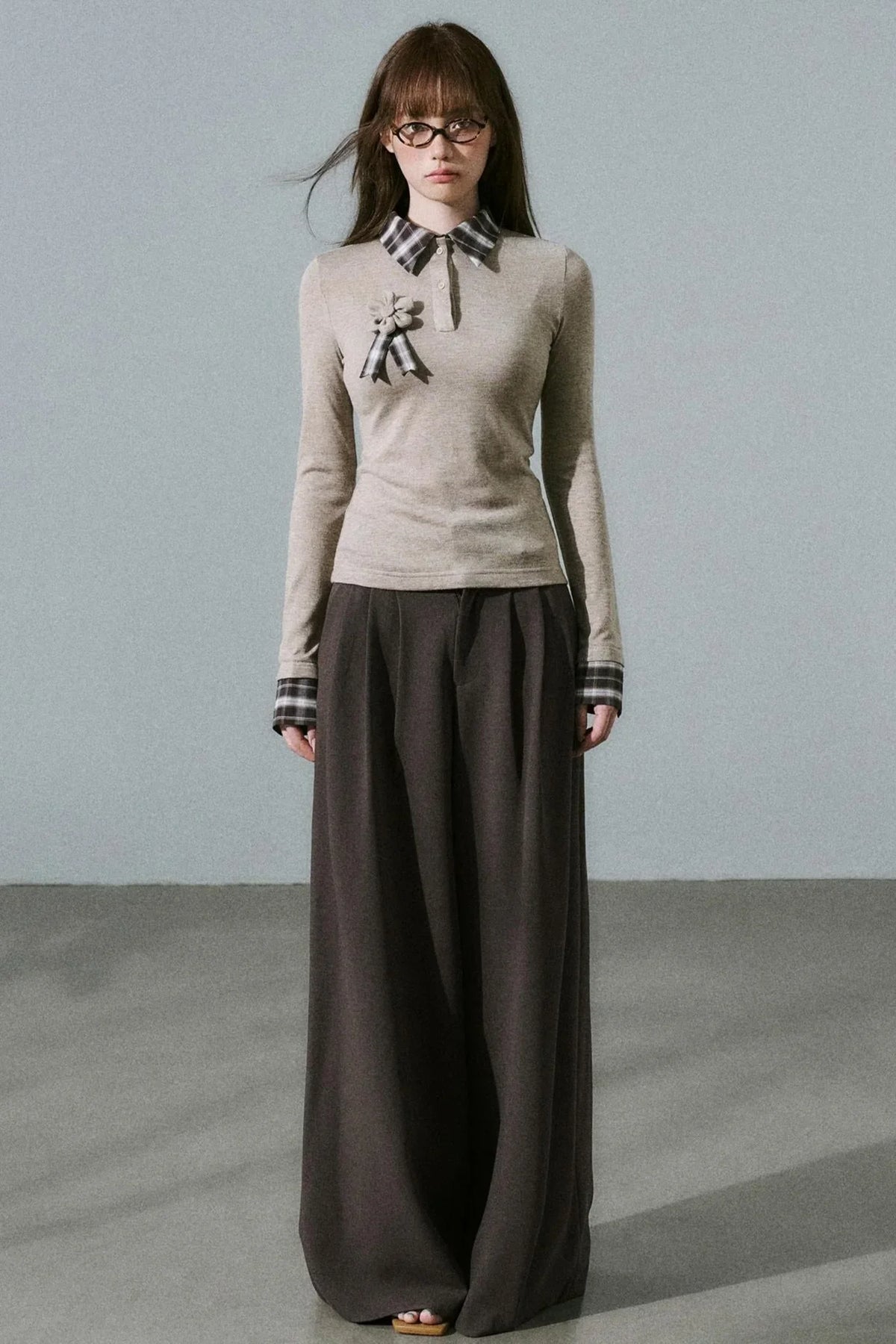 Tencel Wool Wide-Leg Pants