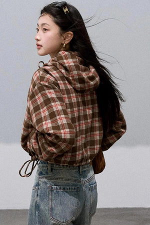 Texture Check Wool Jacket