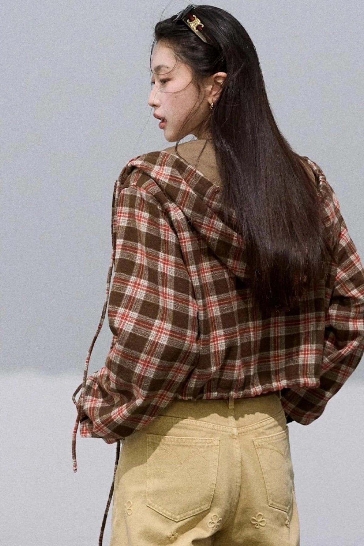 Texture Check Wool Jacket
