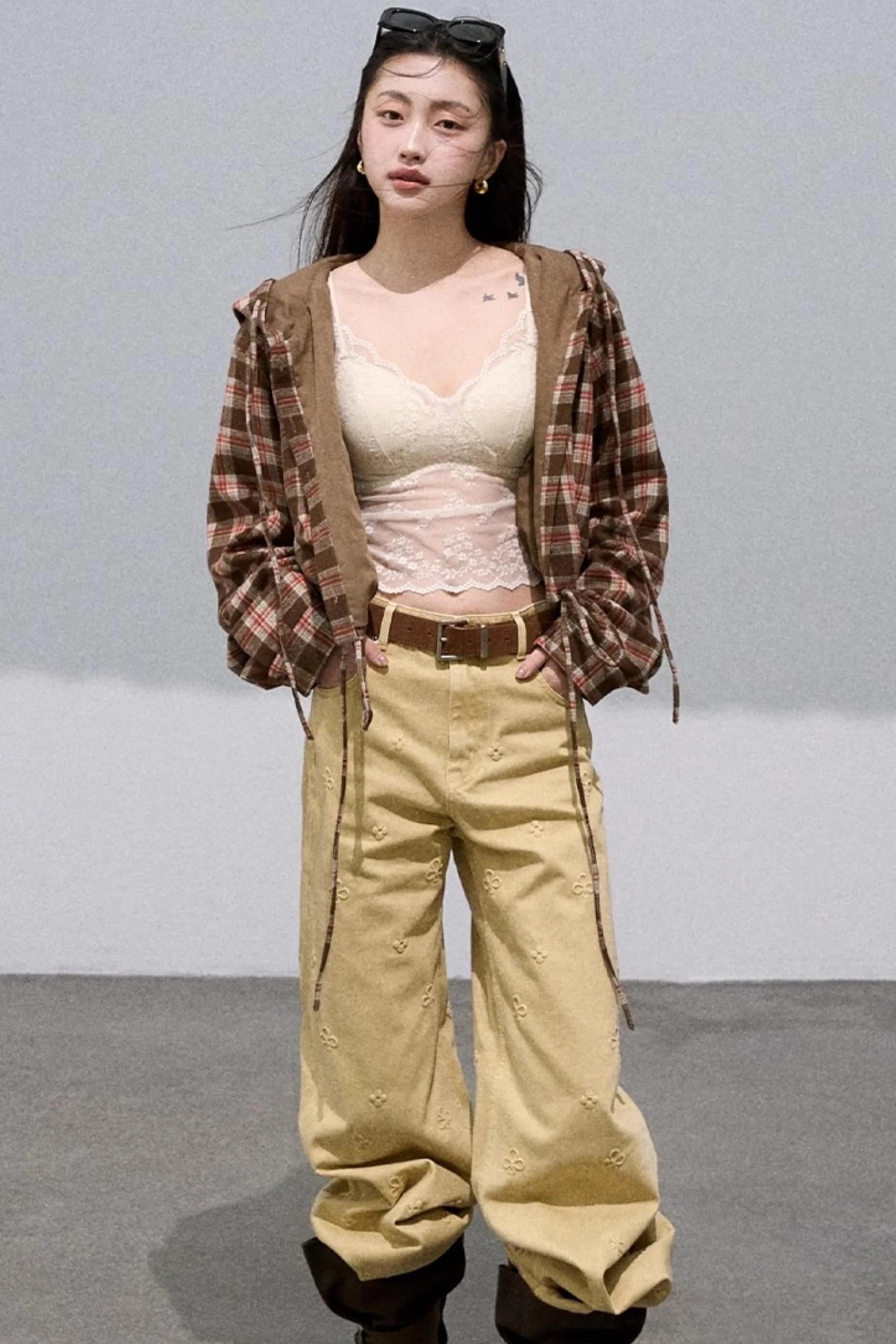 Texture Check Wool Jacket