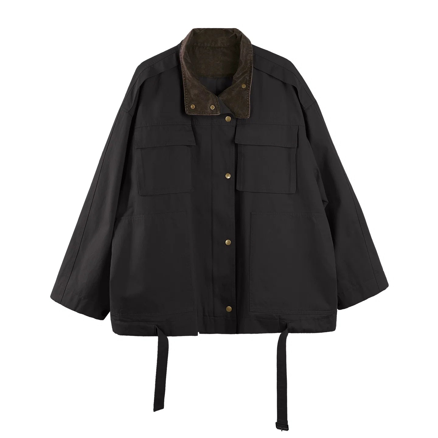 Texture Pocket Trench Coat