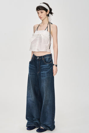 Textured Denim Jeans