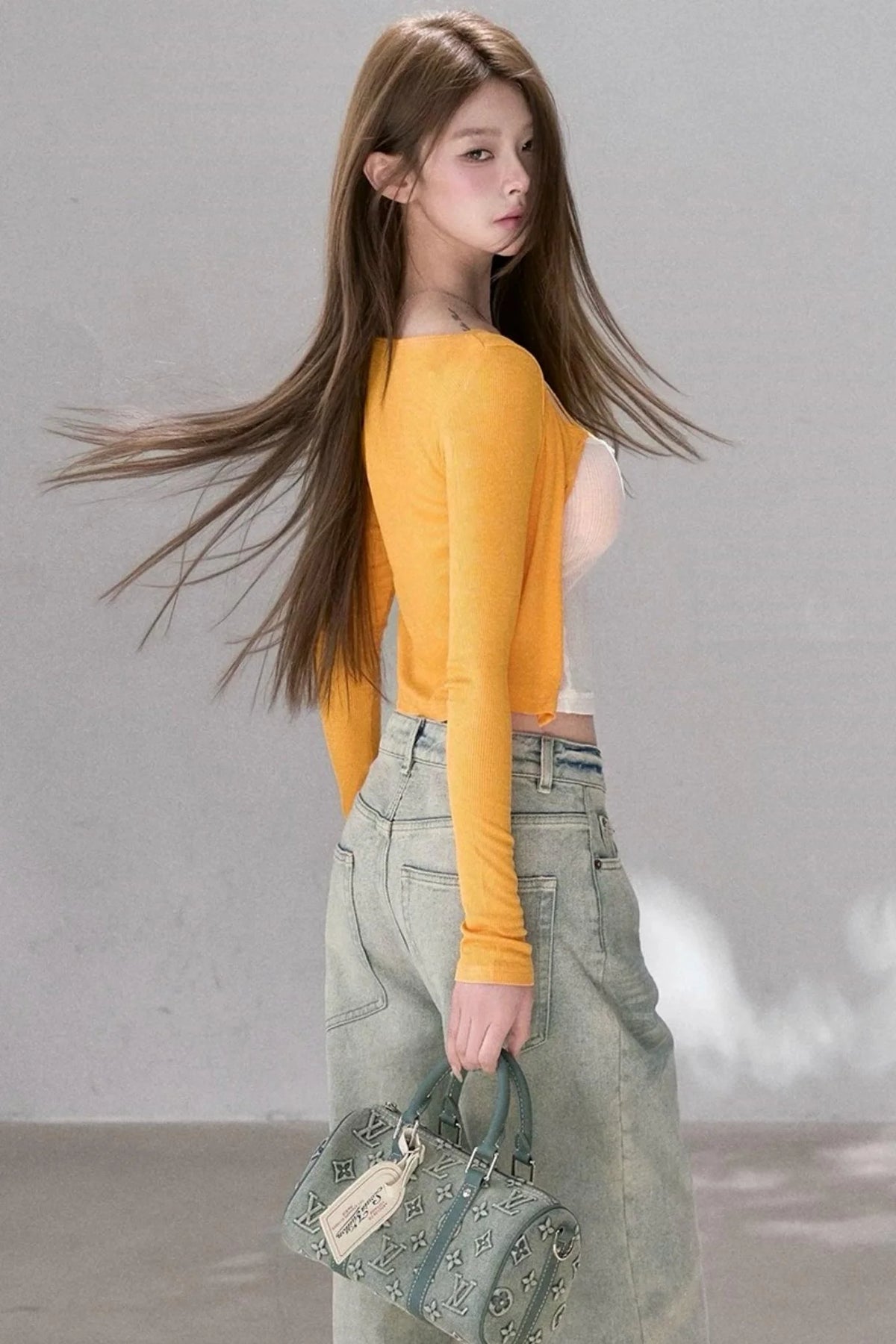 Textured Knit Cardigan Tank Top Three-Piece Set-Up