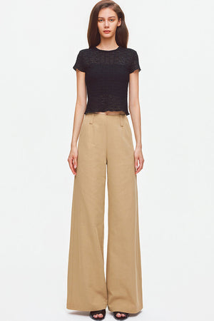 Textured Lace Short Sleeve Top