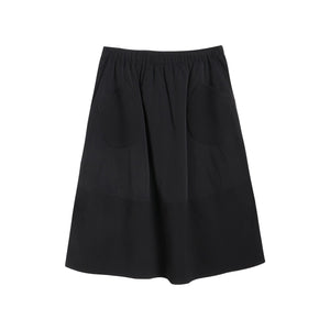 Textured Quilted A-Line Skirt