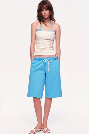 Textured Ripped Cut-Out Strapless Tube Top