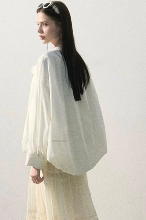Textured Stand Collar Sun Jacket
