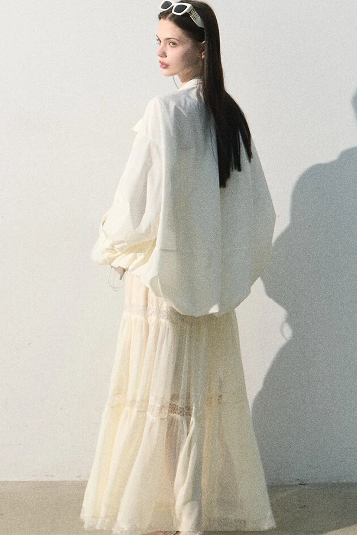 Textured Stand Collar Sun Jacket