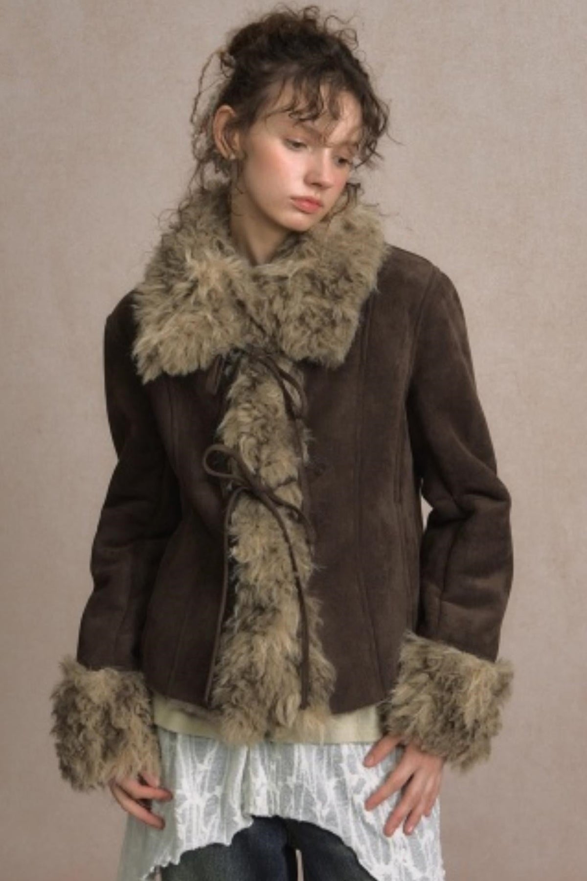 Thick Deerskin Fleece Integrated Jacket