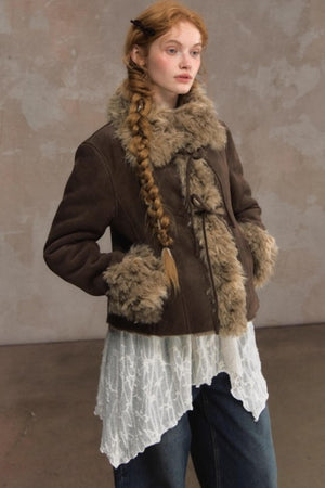 Thick Deerskin Fleece Integrated Jacket