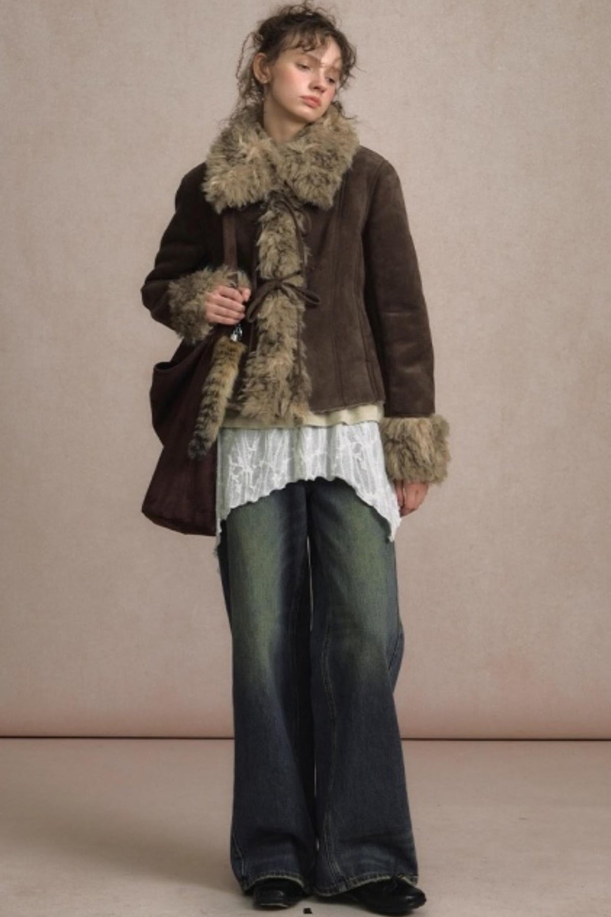 Thick Deerskin Fleece Integrated Jacket