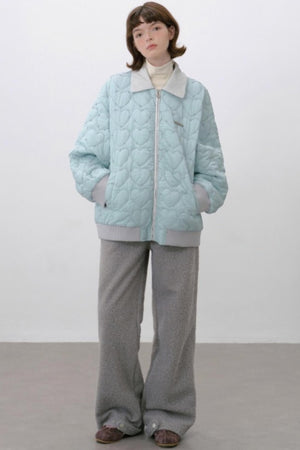 Thick Lambswool Straight-Leg Pants