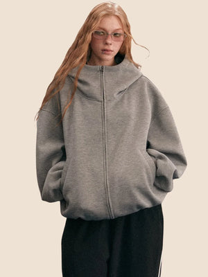 Thickened Gray Cardigan Jacket