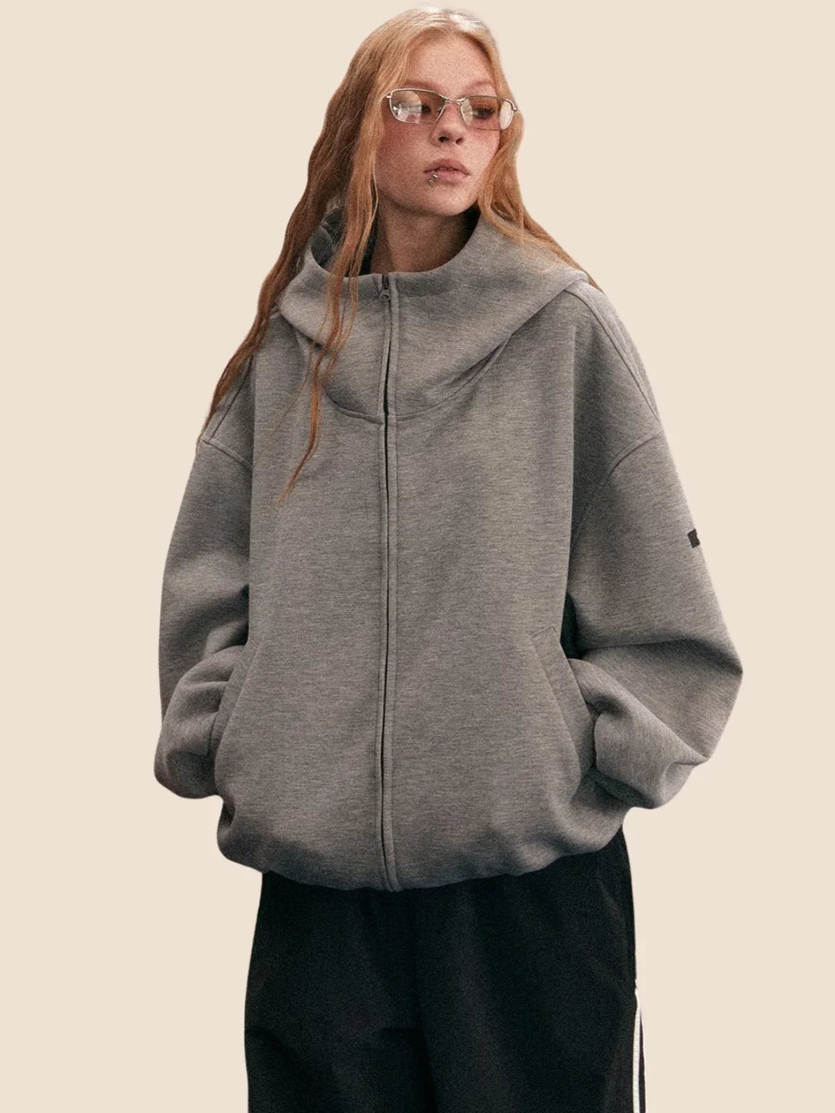 Thickened Gray Cardigan Jacket