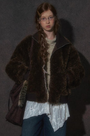 Thickened Lambswool Suede Jacket