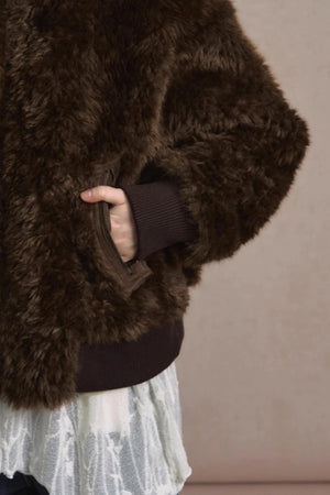 Thickened Lambswool Suede Jacket