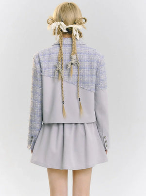 Thin and short stitching Suit