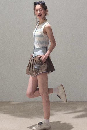 Thin Linen Relaxed Fit Vest