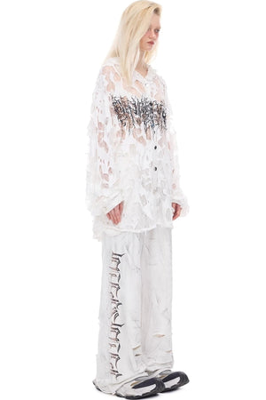 Thorned Lace Hooded Top