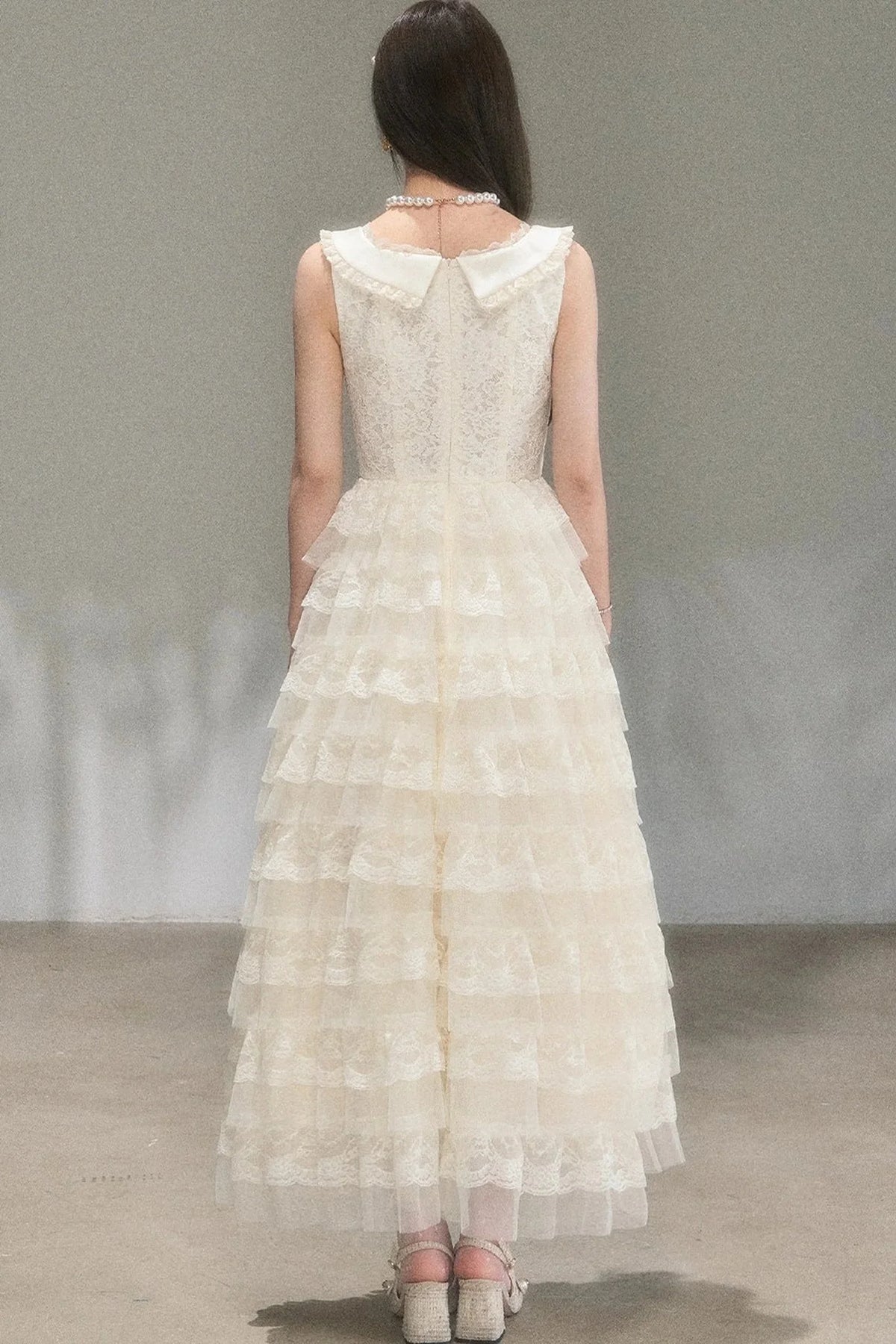 Thousand-Layer French Lace Dress