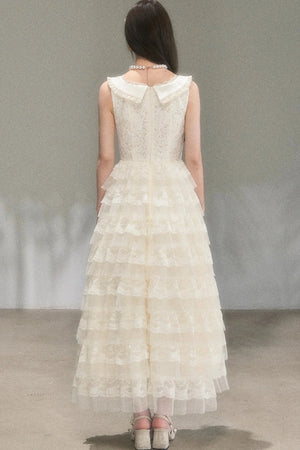 Thousand-Layer French Lace Dress